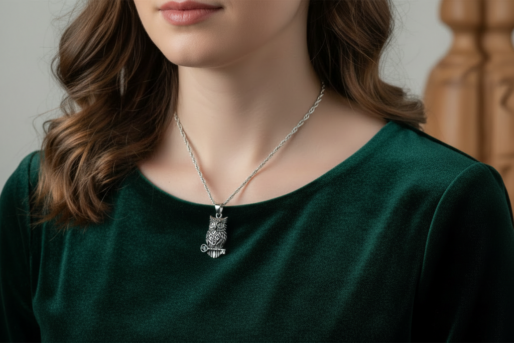 Elin Owl Necklace
