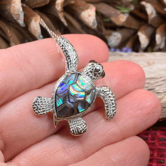 Abalone Turtle Necklace - Abalone