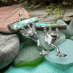 Abalone Frog Earrings - 
