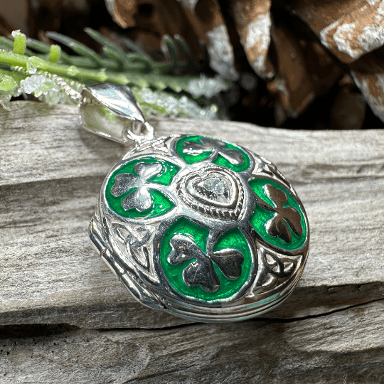 Shamrock Locket Necklace - 18