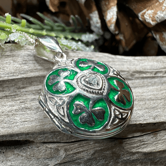 Shamrock Locket Necklace - 18