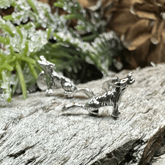 Howling Wolf Earrings - 