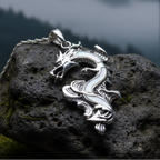 Bluefire Dragon Necklace