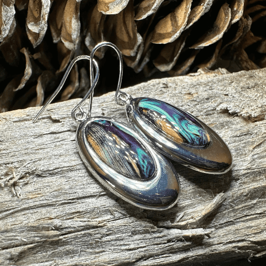 Heathergems Celtic Teardrop Earrings - Purple Multi