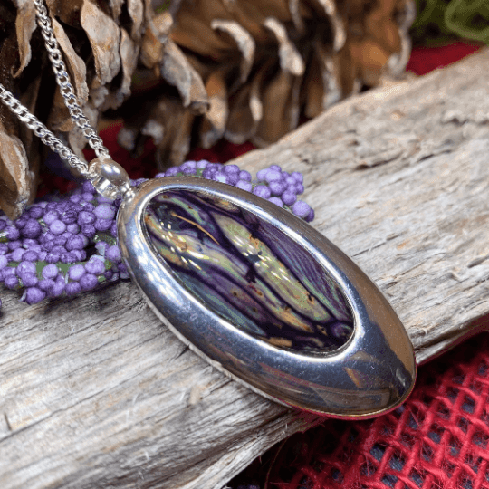 Scottish Highlands Necklace - Purple/Green
