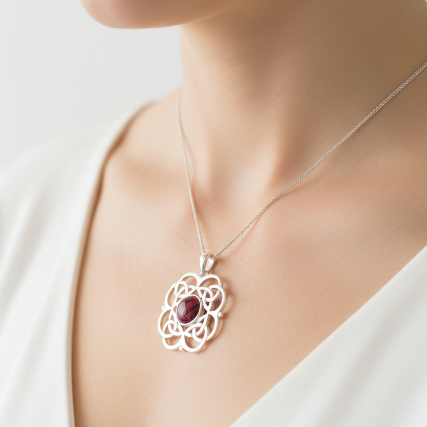 Heathergems Celtic Knot Necklace