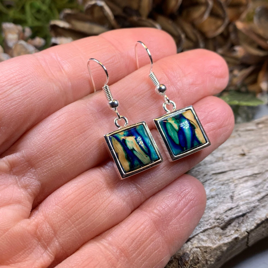 Heathergems Square Earrings