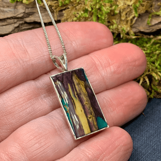 Heathergems Islay Necklace - Red/Purple