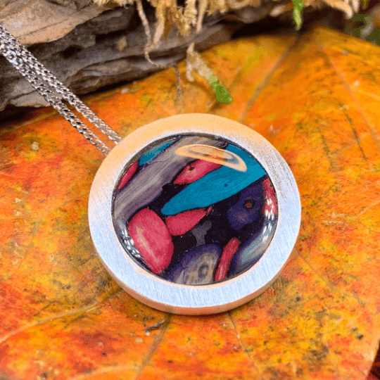 Heathergems Scottish Highlands Necklace - Purple/Green