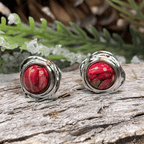 Celtic Heathergems Post Earrings - Green