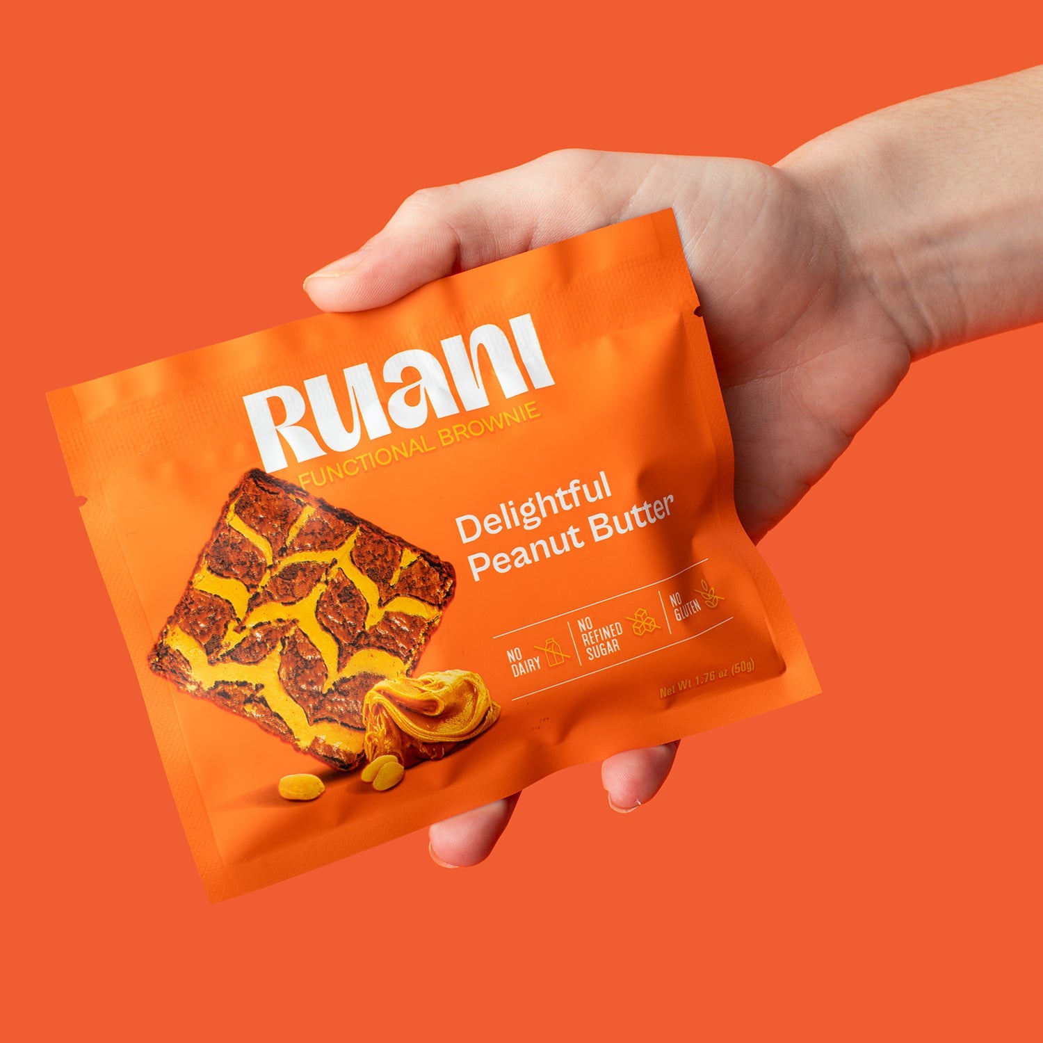 6 pack Delightful Peanut Butter Brownie