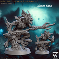High-Tide Jurakin Mirmidon: Sculpt C (Male Merfolk Warrior) - With Helmet / Trident
