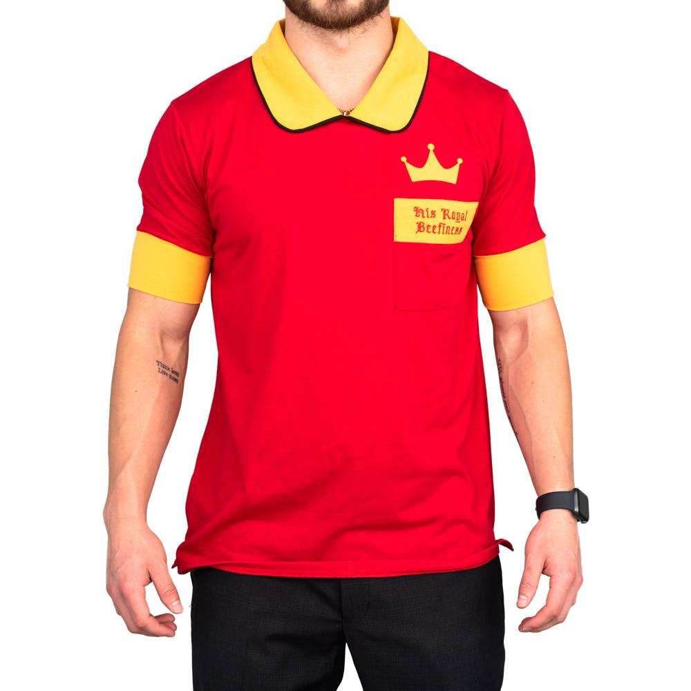 His Royal Beefiness King Halloween Costume T-shirt and Crown Cosplay - S
