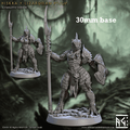 Hiskra (Female Lizardfolk Warrior Pinup) - Scaled Chest