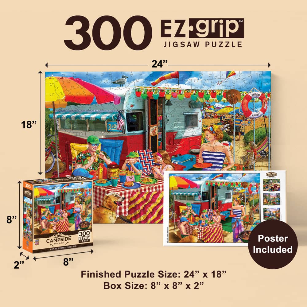 Campside - Trip to the Coast 300 Piece EZ Grip Jigsaw Puzzle