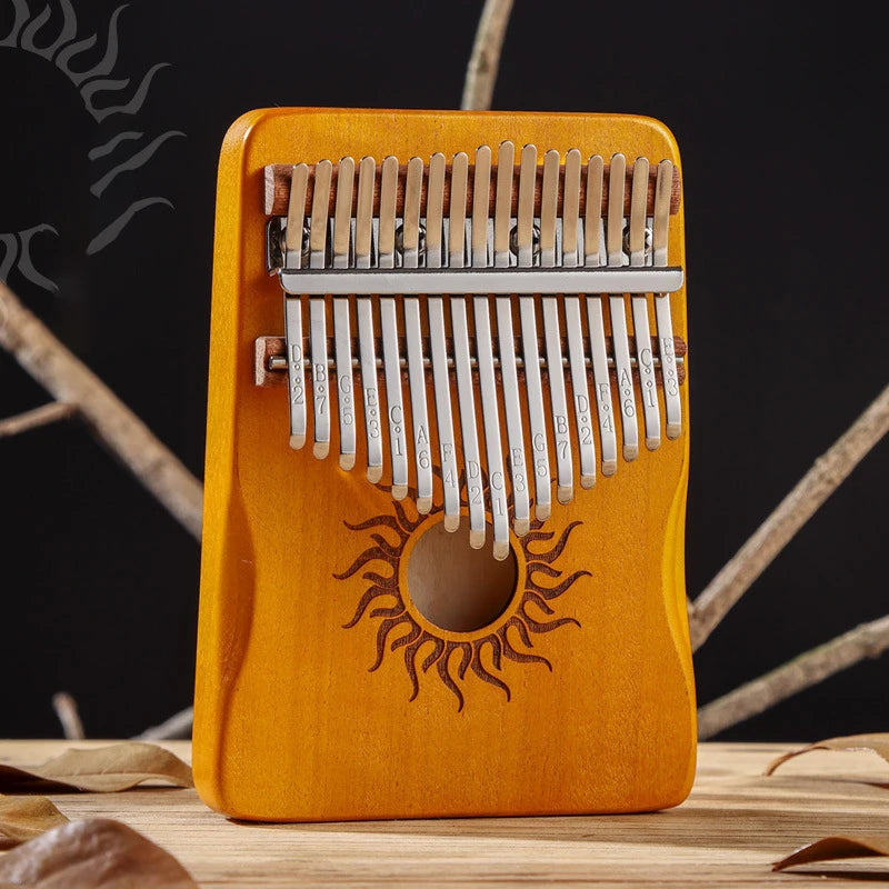 Hluru Kalimba 17 21 Key Kalimba Finger Piano Solid Maple Wood Kalimba Thumb Piano Keyboard Musical Instrument Mbira for Beginner