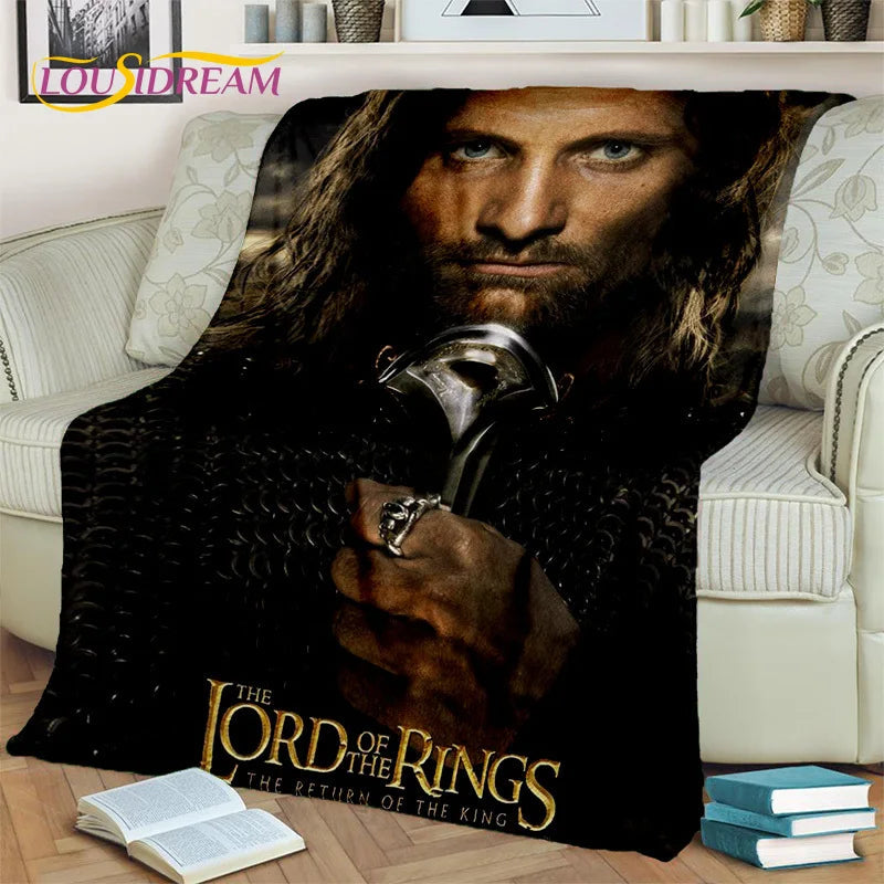 Hobbit Lord of The Rings Movie Blanket,Soft Throw