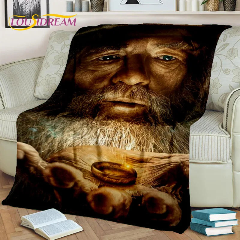 Hobbit Lord of The Rings Movie Blanket,Soft Throw