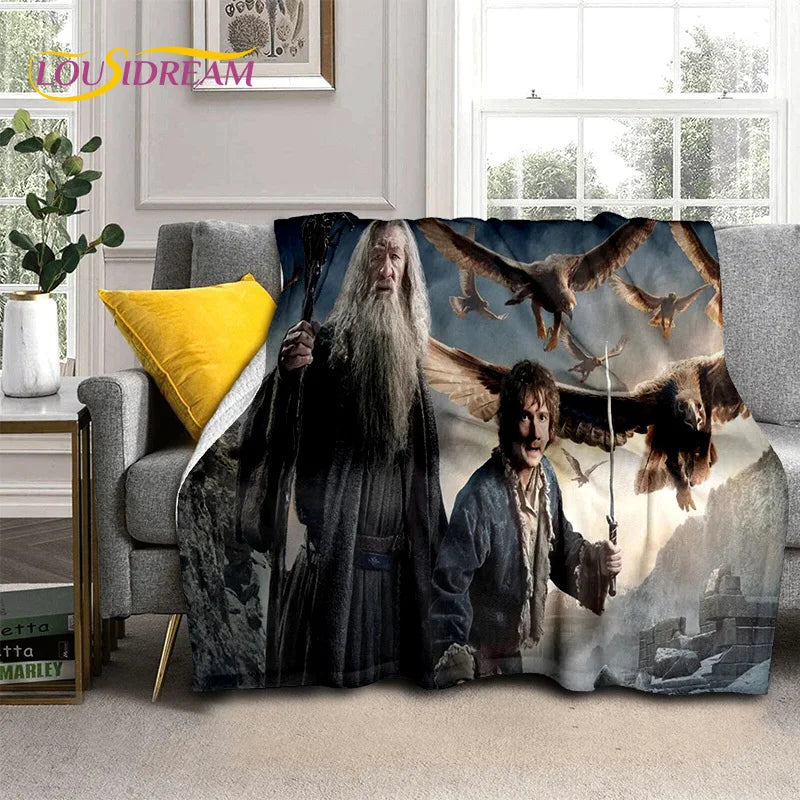 Hobbit Lord of The Rings Movie Blanket,Soft Throw