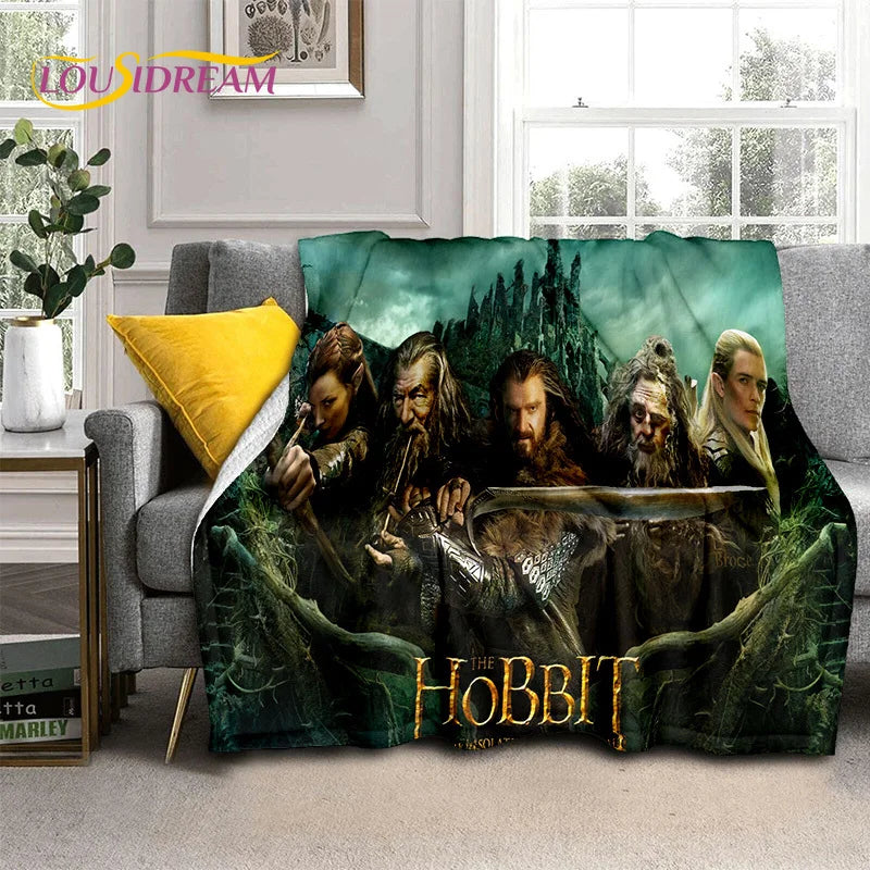 Hobbit Lord of The Rings Movie Blanket,Soft Throw