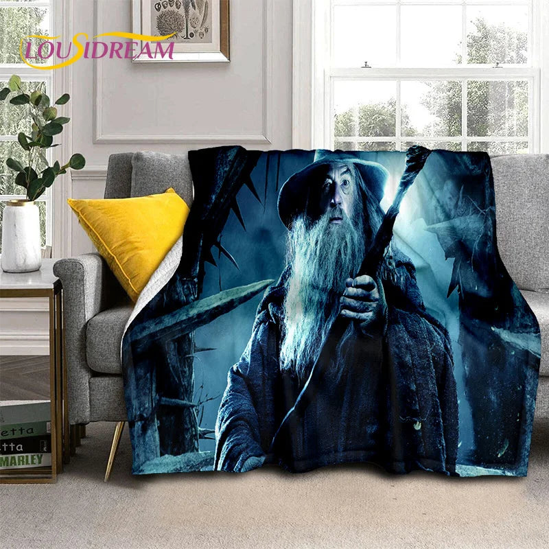 Hobbit Lord of The Rings Movie Blanket,Soft Throw