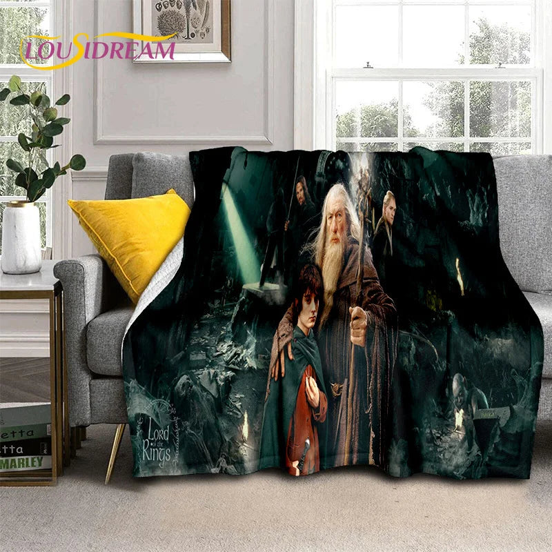 Hobbit Lord of The Rings Movie Blanket,Soft Throw