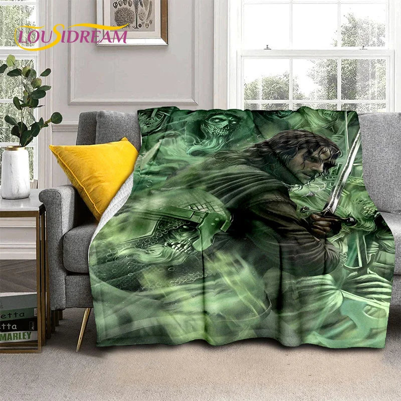 Hobbit Lord of The Rings Movie Blanket,Soft Throw