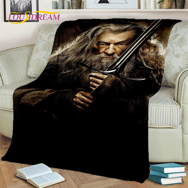 Hobbit Lord of The Rings Movie Blanket,Soft Throw