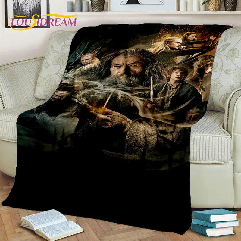 Hobbit Lord of The Rings Movie Blanket,Soft Throw