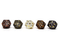 Hollow Dice of Divine Retribution - 5 Pack of D20 Dice - Role-Players
