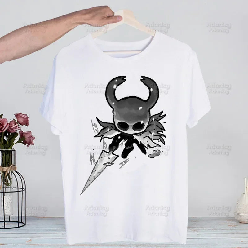 Hollow Knight Game Shirt Novelty  Vintage Crew Hollow Crew Team Neck Men's T-Shirt Women Top Tee Gift Streetwear