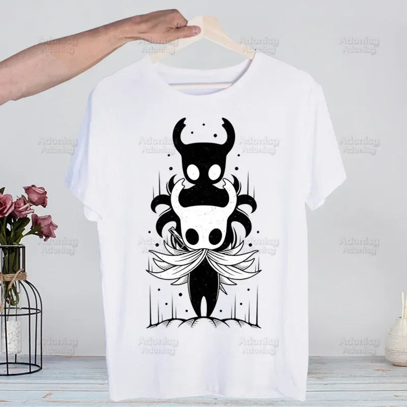 Hollow Knight Game Shirt Novelty  Vintage Crew Hollow Crew Team Neck Men's T-Shirt Women Top Tee Gift Streetwear