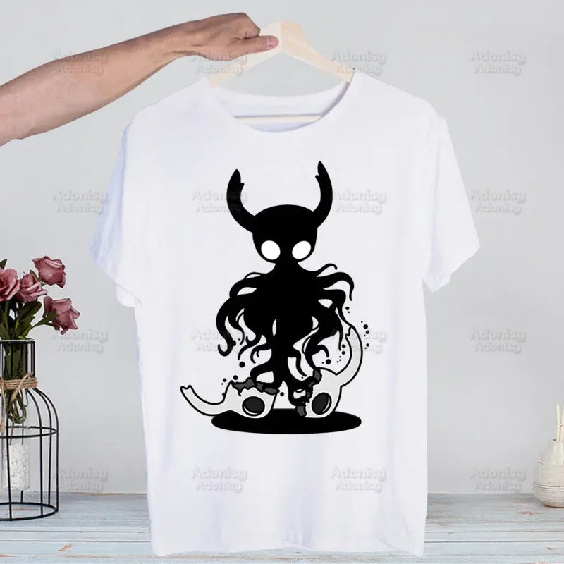 Hollow Knight Game Shirt Novelty  Vintage Crew Hollow Crew Team Neck Men's T-Shirt Women Top Tee Gift Streetwear