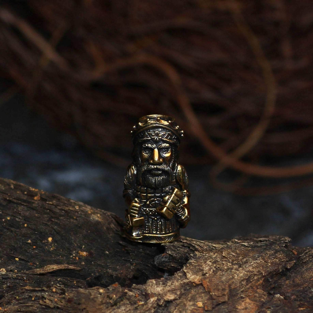 Vikings Thor with Mjolnir Stainless Steel Beard Beads - 
