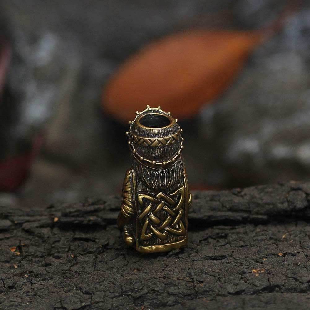 Vikings Thor with Mjolnir Stainless Steel Beard Beads - 