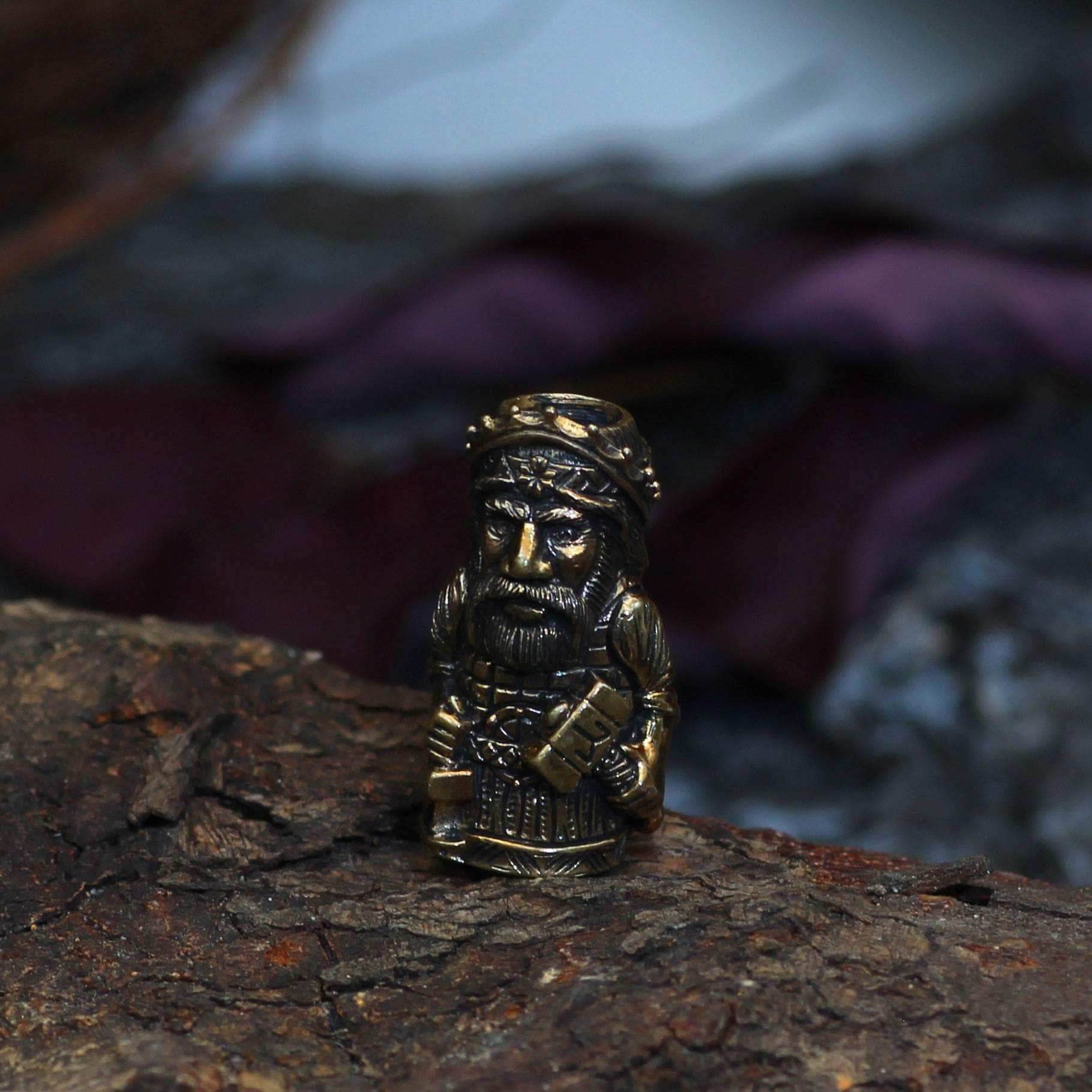 Vikings Thor with Mjolnir Stainless Steel Beard Beads - 