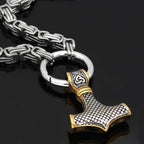 Vikings Mjolnir Stainless Steel King Chain Necklace - 50 CM / 19 IN