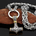 Vikings Mjolnir Stainless Steel King Chain Necklace - 50 CM / 19 IN