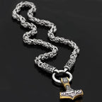 Vikings Mjolnir King Chain Stainless Steel Necklace - 50 CM / 19 IN