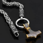 Vikings Mjolnir King Chain Stainless Steel Necklace - 50 CM / 19 IN