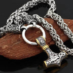 Vikings Mjolnir King Chain Stainless Steel Necklace - 50 CM / 19 IN