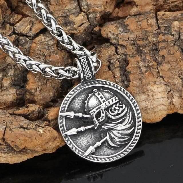 Vikings Warrior Stainless Steel Necklace - Metal Chain