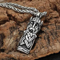 Vikings Odin Face Stainless Steel Necklace - Metal Chain