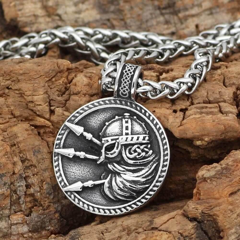 Vikings Warrior Stainless Steel Necklace - Metal Chain