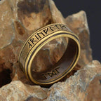 Viking Runes 316L Grade Stainless Steel Ring - 8