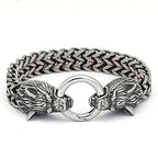 Viking Nordic Geri & Freki Stainless Steel Bracelet - 