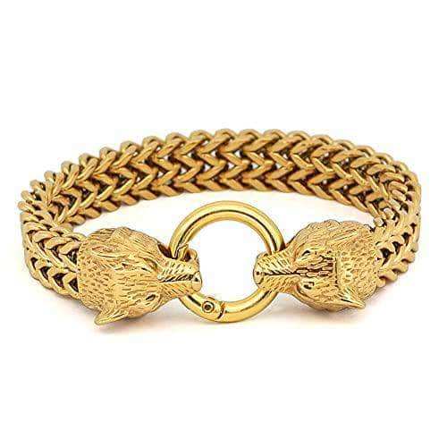 Viking Nordic Geri & Freki Stainless Steel Bracelet - 