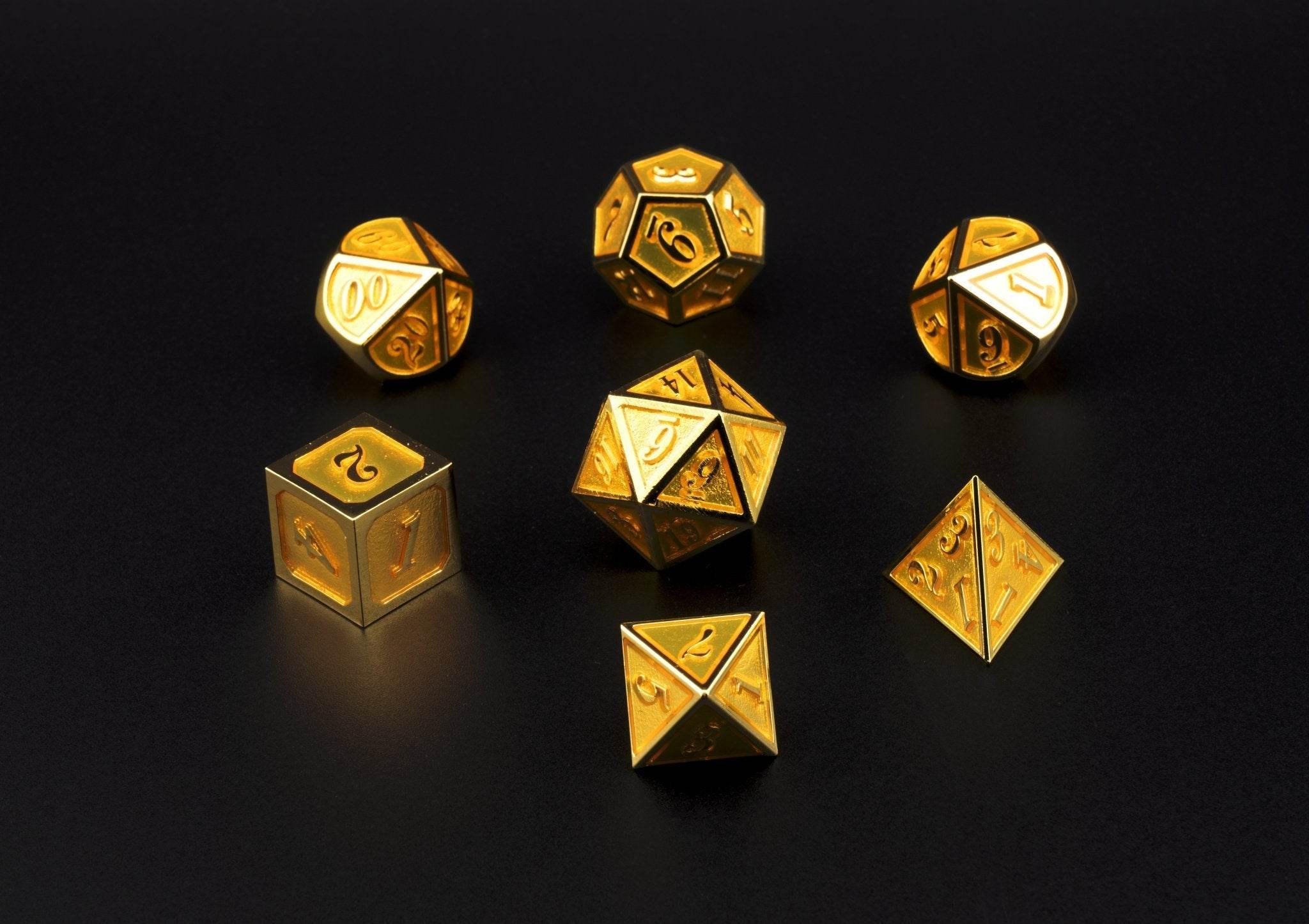 Honeyed Goldburst Dice Set - 