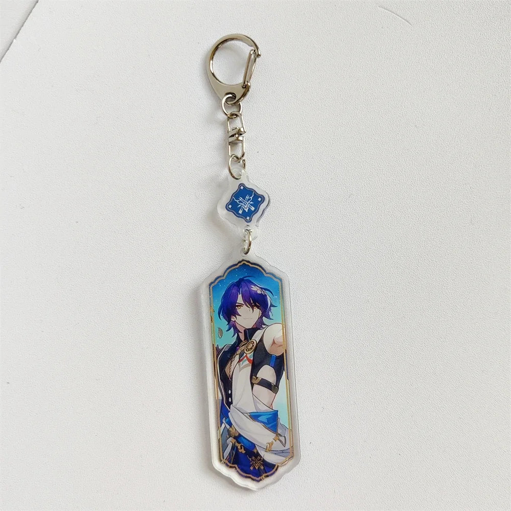 Honkai: Star Rail Keychain Sparkle Lunae Boothill Aventurine Acrylic Figure Keyring Anime Pendant Bag Gifts Accessories Women