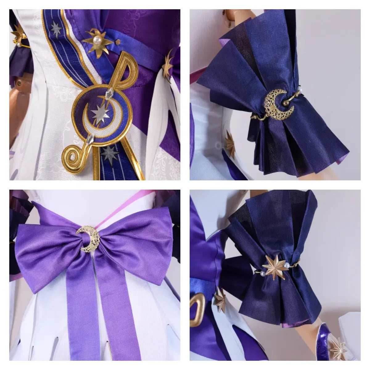 Honkai Star Rail Robin Cosplay Costume – Dress, Wig, Wings & Accessories - XS / Costume only